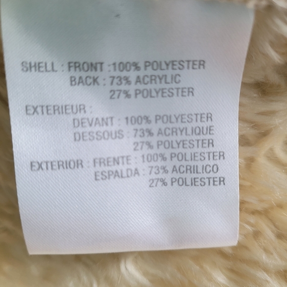 Coat. Faux suede/Fur Liz Claiborne Coat - Picture 5 of 9